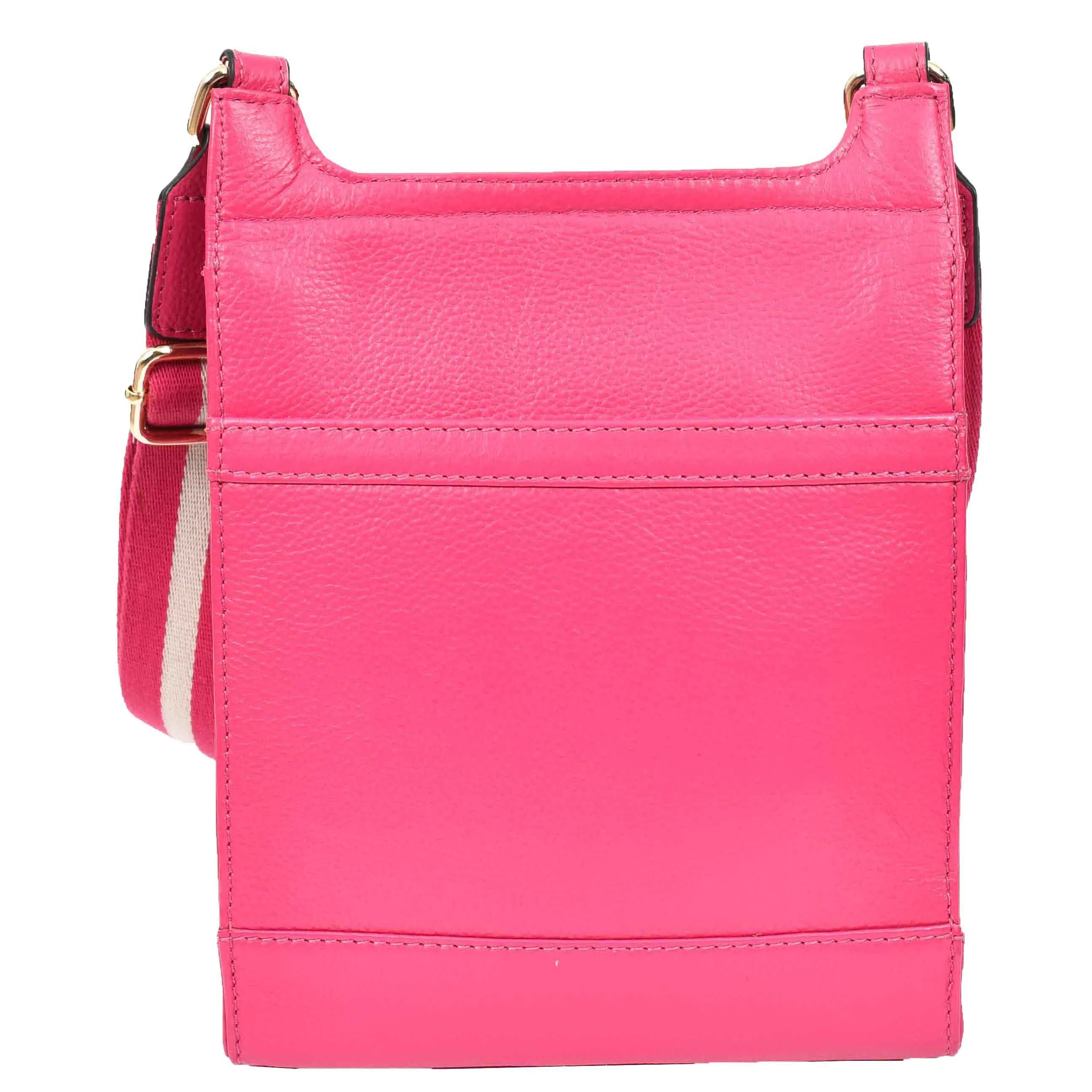 Womens Cross Body Leather Messenger Travel Bag HOL33 Pink