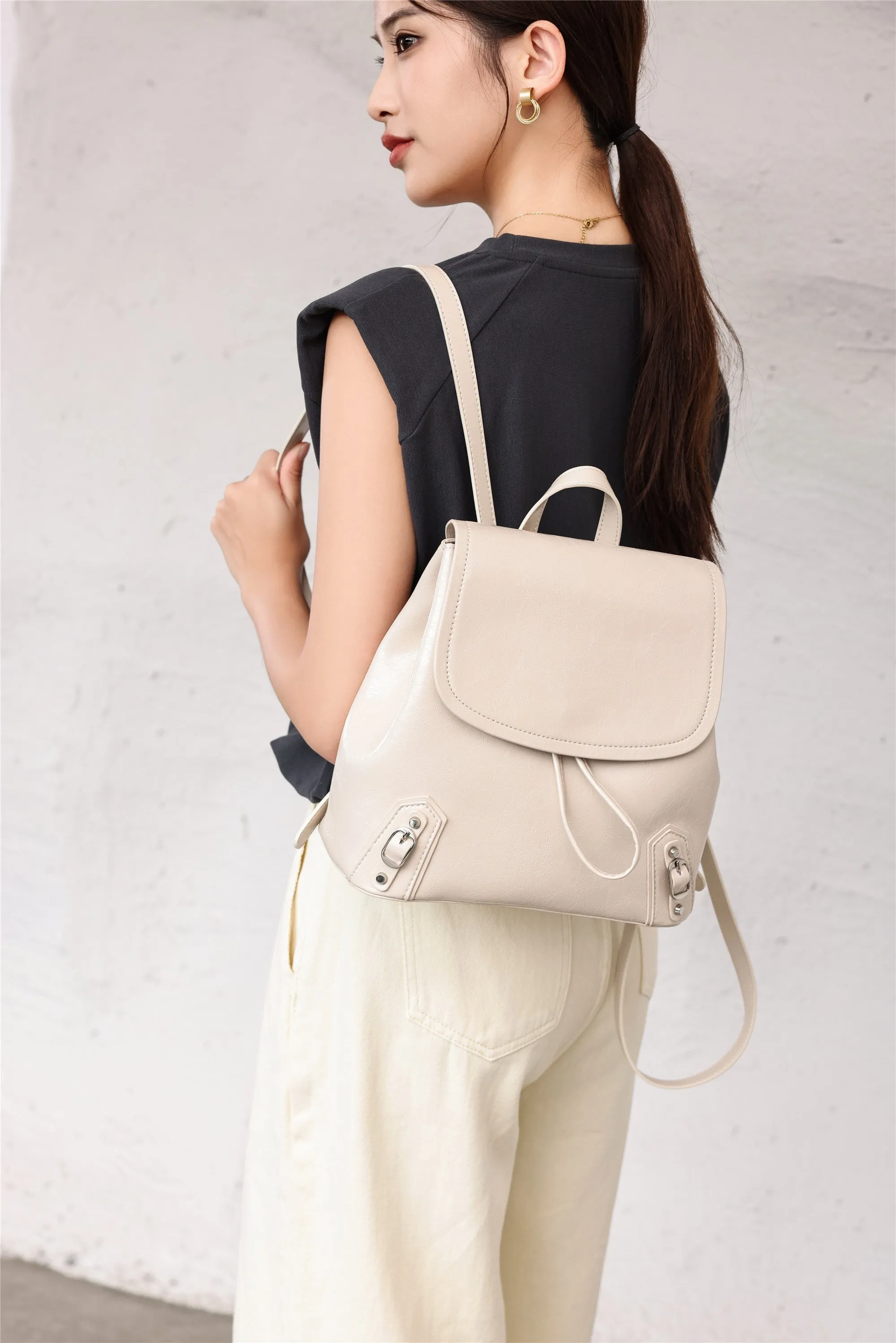 Womens Leather Backpack