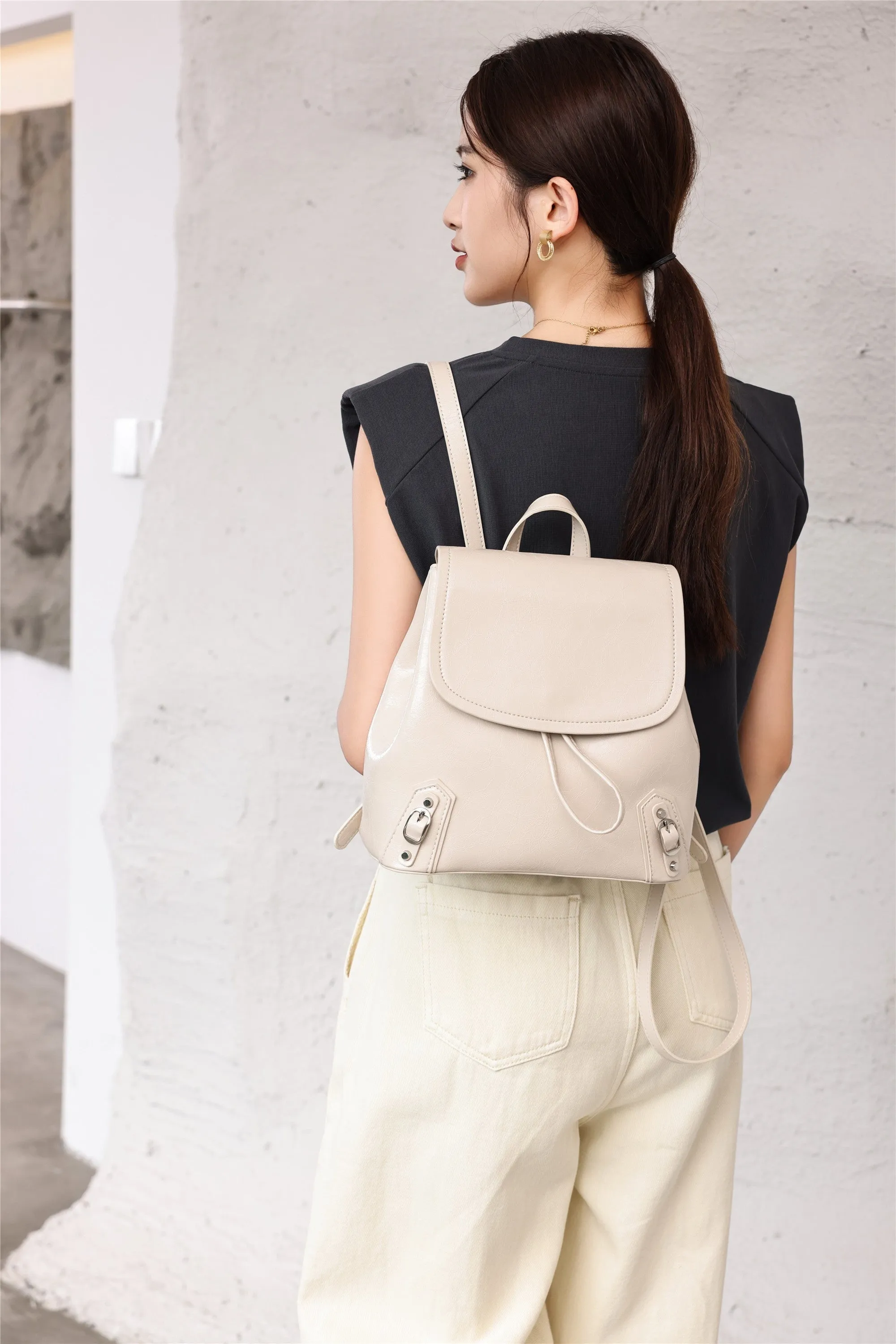 Womens Leather Backpack