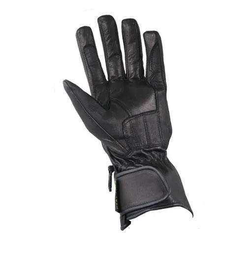 Xelement XG451 Men's Black Premium Leather Padded Riding Gloves