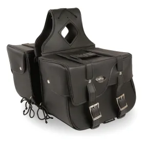 Zip-Off PVC Extended Flap Throw Over Saddle Bag (15X11X7X21)